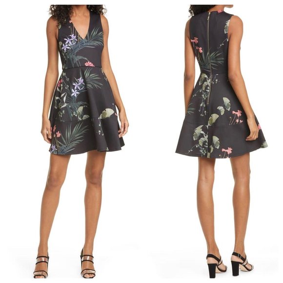 Ted Baker Dresses & Skirts - Ted Baker Wrapel Highland Fit & Flare Dress